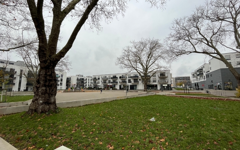 Das moderne Rather Carré mit Spielplatz