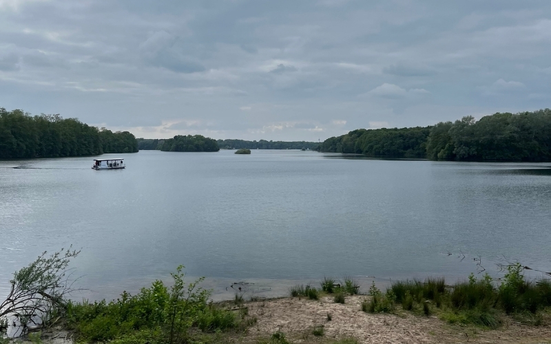 Blick auf den Unterbacher See